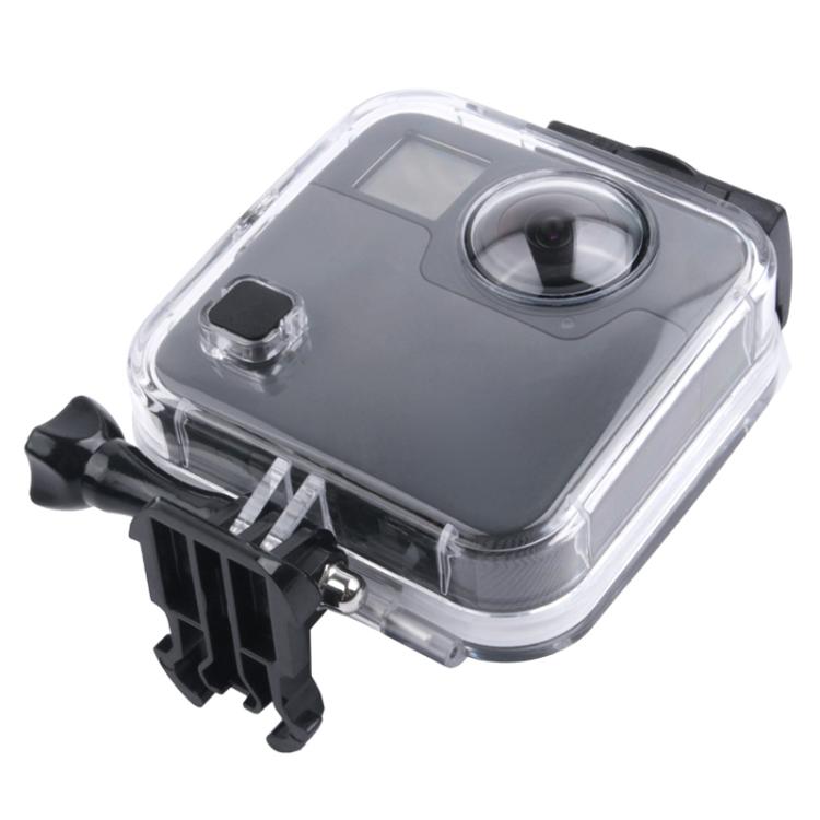 Funda protectora impermeable de 40 m para GoPro Fusion, con hebilla de montaje básico, tornillo y llave, For GoPro Fusion