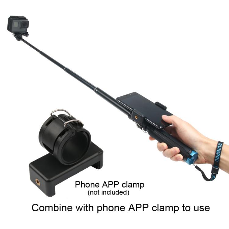 Soporte para trípode plegable portátil Selfie Monopod Stick para GoPro Hero11 Black / HERO10 Black / HERO9 Black /HERO8 / HERO7 /6/5/5 Session /4 Session /4/3+ /3/2/1, Insta360 ONE R, DJI Osmo Actiony otras cámaras de acción, longitud: 23,5-81 cm, RUIGPRO