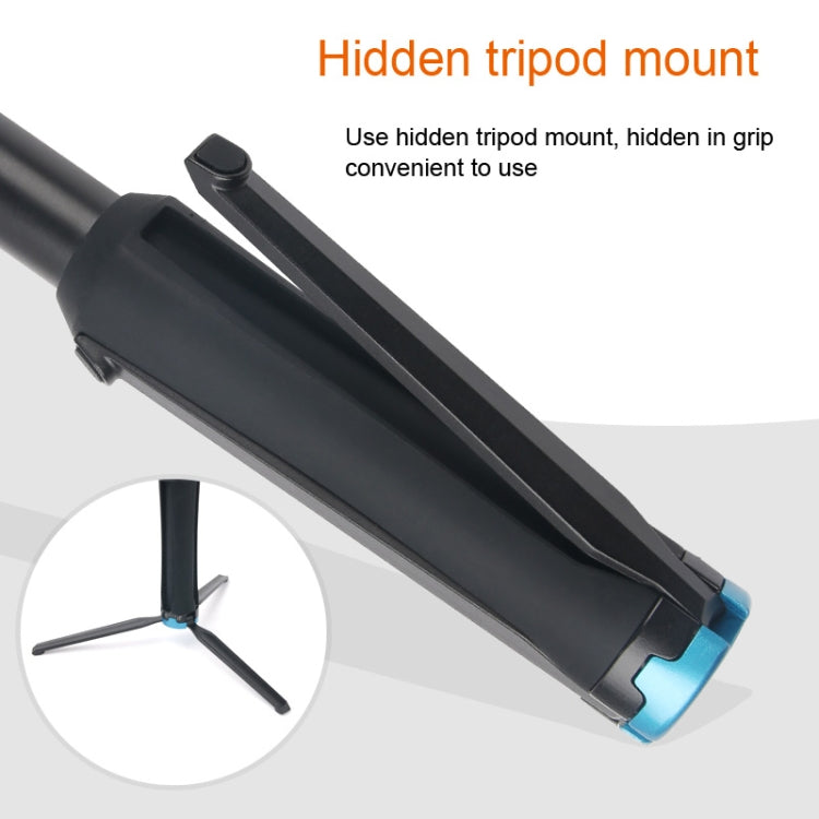 Soporte para trípode plegable portátil Selfie Monopod Stick para GoPro Hero11 Black / HERO10 Black / HERO9 Black /HERO8 / HERO7 /6/5/5 Session /4 Session /4/3+ /3/2/1, Insta360 ONE R, DJI Osmo Actiony otras cámaras de acción, longitud: 23,5-81 cm, RUIGPRO