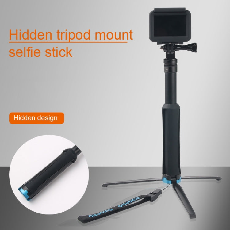 Soporte para trípode plegable portátil Selfie Monopod Stick para GoPro Hero11 Black / HERO10 Black / HERO9 Black /HERO8 / HERO7 /6/5/5 Session /4 Session /4/3+ /3/2/1, Insta360 ONE R, DJI Osmo Actiony otras cámaras de acción, longitud: 23,5-81 cm, RUIGPRO