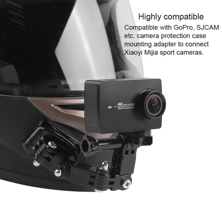 Juego de montaje fijo con brazo multiarticulación adhesivo para casco de ciclismo con soporte de hebilla con gancho en J y tornillo para DJI Osmo Action, GoPro HERO10 Black /9 Black / HERO8 Black /7/6/5/5 Session /4 Session /4/3+ /3/2/1, Xiaoyi y otras...