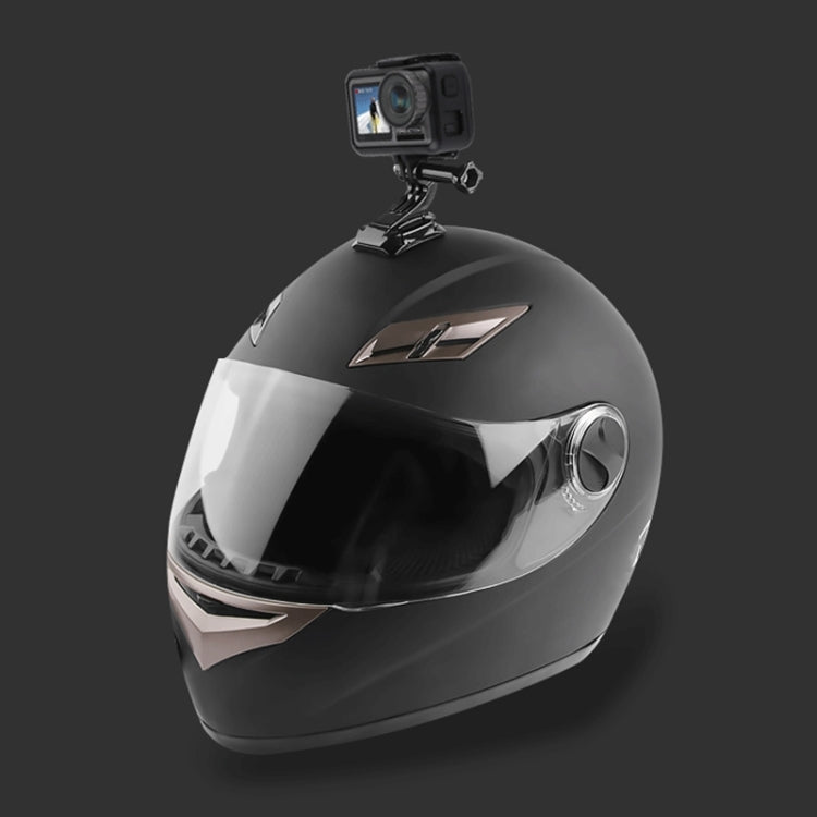 Juego de montaje fijo con brazo multiarticulación adhesivo para casco de ciclismo con soporte de hebilla con gancho en J, adaptador y tornillo para DJI Osmo Action, GoPro HERO10 Black /9 Black / HERO8 Black /7/6/5/5 Session /4 Session /4/3+ /3 /2 /1, X...