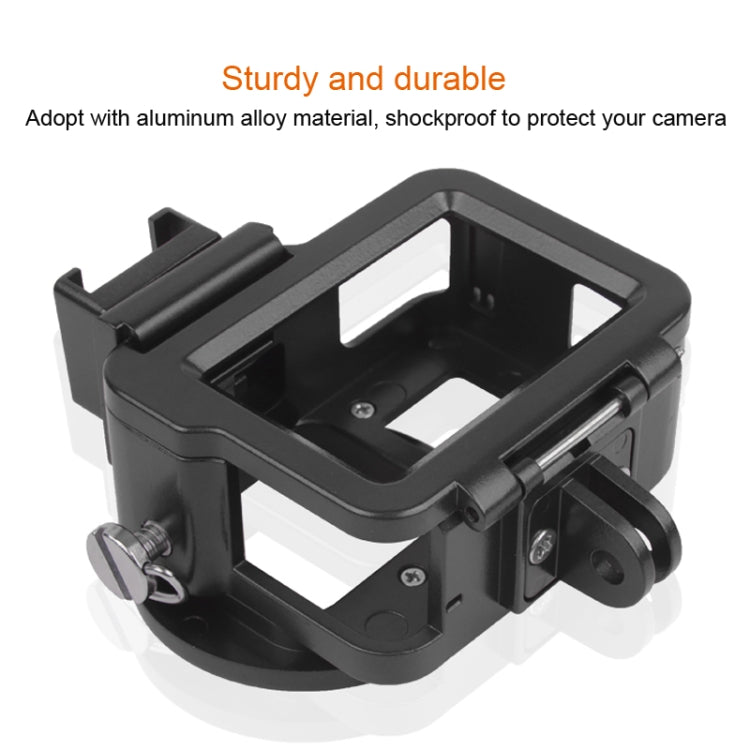 Carcasa protectora de aleación de aluminio CNC con marco de seguro y lente UV de 52 mm para GoPro HERO7 Black /6 /5, 52mm UV Black, 52mm UV Blue, 52mm UV Red