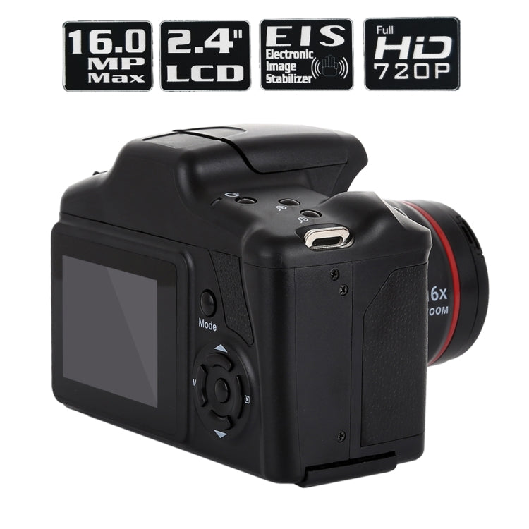 Cámara SLR DV HD de 1,3 megapíxeles, LCD de 2,4 pulgadas, grabación Full HD 720P, EIS, 720P