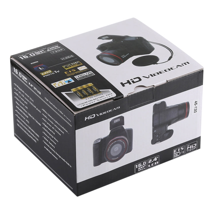 Cámara SLR DV HD de 1,3 megapíxeles, LCD de 2,4 pulgadas, grabación Full HD 720P, EIS, 720P