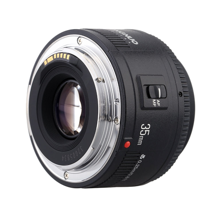YONGNUO YN35MM F2C 1:2 AF/MF Lente gran angular fija/principal de enfoque automático para lentes Canon EOS EF, YN35mm F2C