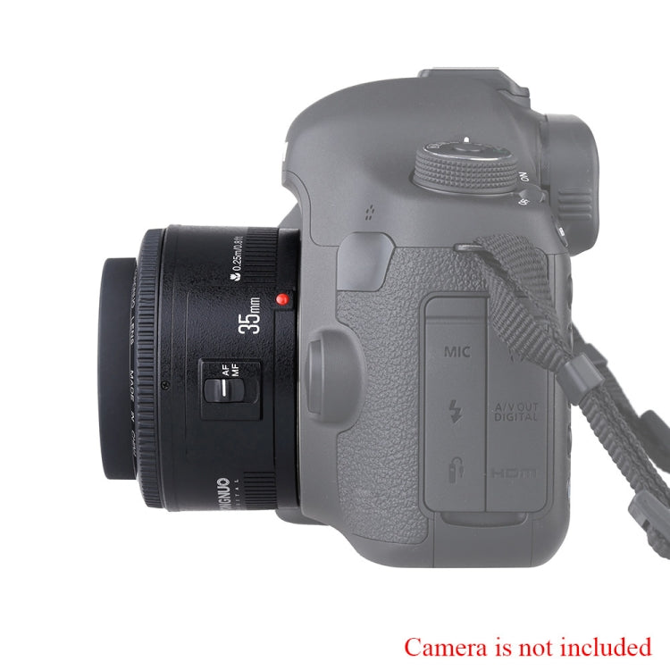 YONGNUO YN35MM F2C 1:2 AF/MF Lente gran angular fija/principal de enfoque automático para lentes Canon EOS EF, YN35mm F2C