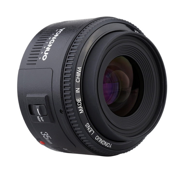 YONGNUO YN35MM F2N 1:2 AF/MF Lente gran angular fija/principal de enfoque automático para cámaras Nikon DSLR, YN35mm F2N