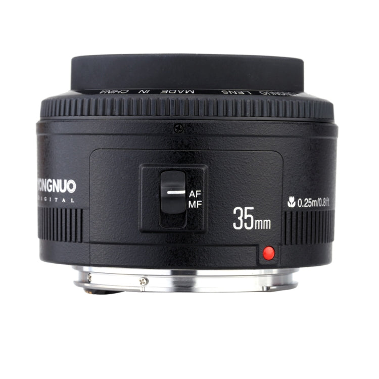 YONGNUO YN35MM F2N 1:2 AF/MF Lente gran angular fija/principal de enfoque automático para cámaras Nikon DSLR, YN35mm F2N