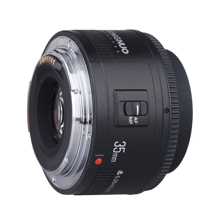 YONGNUO YN35MM F2N 1:2 AF/MF Lente gran angular fija/principal de enfoque automático para cámaras Nikon DSLR, YN35mm F2N