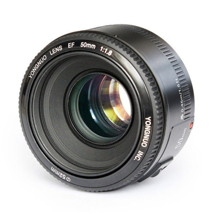 YONGNUO YN50MM F1.8N 1:2.8 Lente de enfoque AF de gran apertura para cámaras Nikon DSLR, YN50mm F1.8N