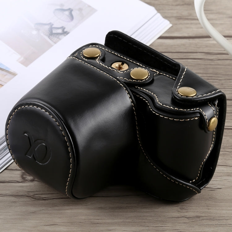 Funda de cuero PU para cámara de cuerpo completo con correa para Sony A5100, For Sony A5100