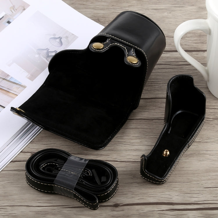 Funda de cuero PU para cámara de cuerpo completo con correa para Sony A5100, For Sony A5100