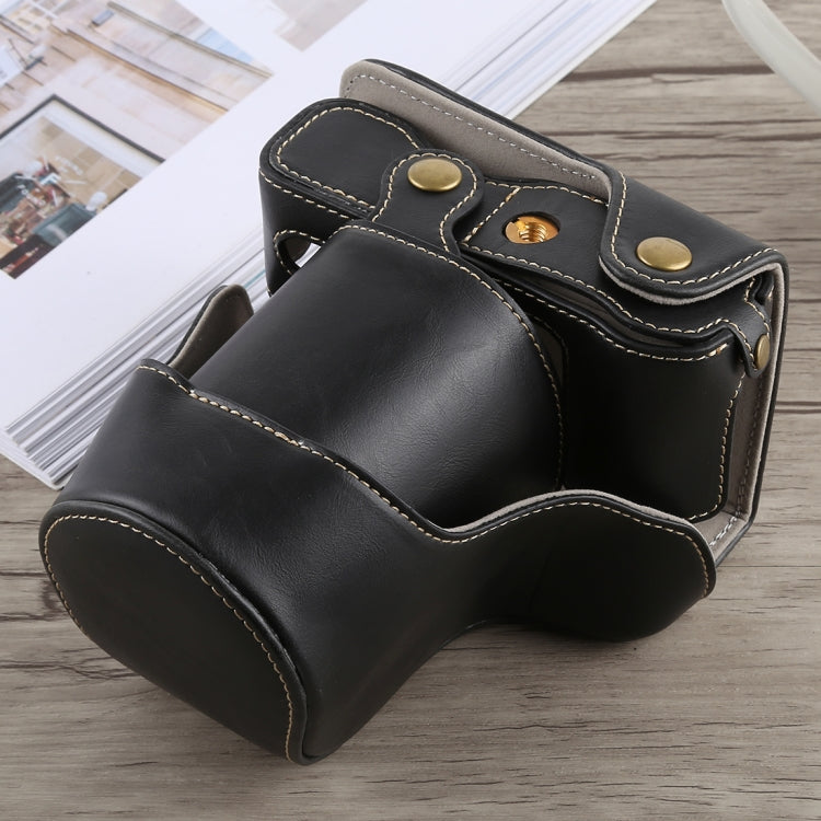 Funda de cuero PU para cámara de cuerpo completo con correa para Fujifilm X-A5, For FUJI X-A5, For FUJI  X-A5
