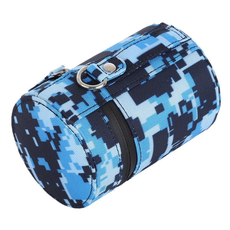 Estuche para lentes pequeño de color camuflaje, caja de tela con cremallera para lentes de cámara DSLR, tamaño: 11x8x8cm