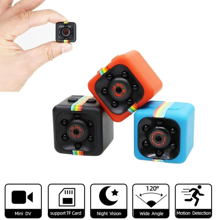 Cámara grabadora deportiva SQ11 Mini DV HD 1080P 2MP con soporte, soporte para detección de monitor, visión nocturna por infrarrojos y tarjeta TF, SQ11 6 LEDs Black, SQ11 6 LEDs Blue, SQ11 6 LEDs Red