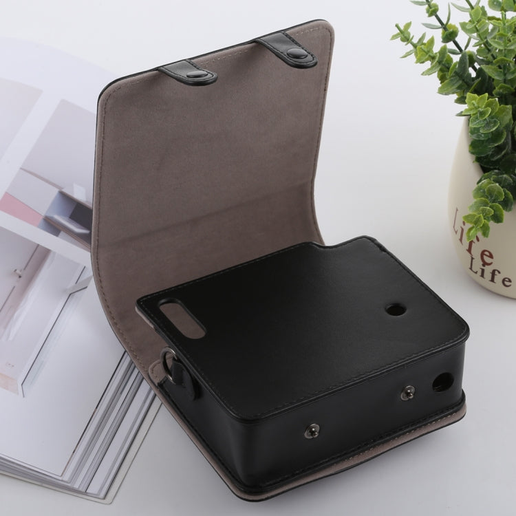 Funda de cuero PU para cámara de cuerpo completo estilo Retro con correa para FUJIFILM instax SQUARE SQ6, For FUJI SQ6