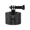 Adaptador de cabeza de trípode estabilizador de lapso de tiempo de 360 grados de rotación automática de 60 minutos para GoPro, 60 Minutes