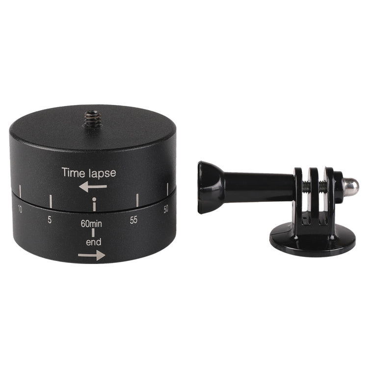 Adaptador de cabeza de trípode estabilizador de lapso de tiempo de 360 grados de rotación automática de 60 minutos para GoPro, 60 Minutes