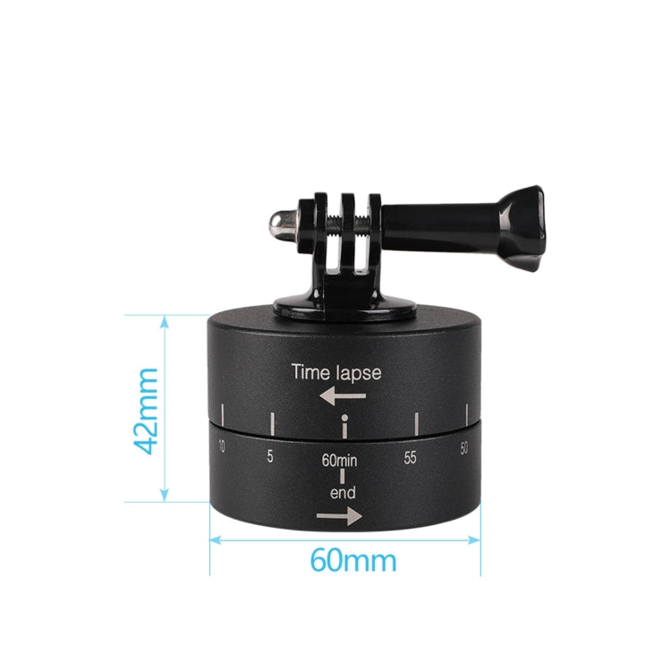 Adaptador de cabeza de trípode estabilizador de lapso de tiempo de 360 grados de rotación automática de 60 minutos para GoPro, 60 Minutes