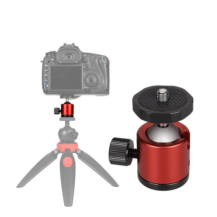 Mini cabezal de bola de metal panorámico con rotación de 360 grados para cámaras DSLR y digitales, Black, Blue, Red