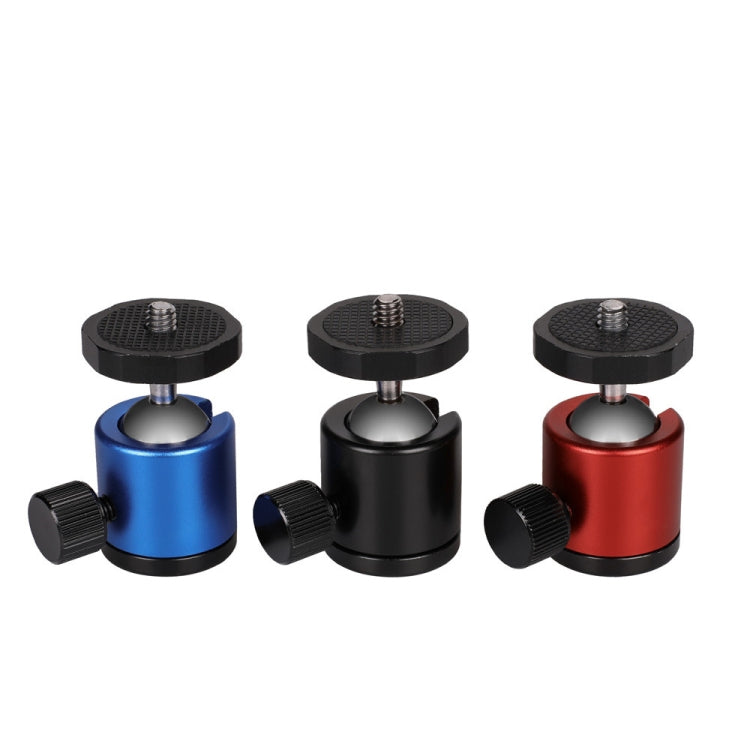 Mini cabezal de bola de metal panorámico con rotación de 360 grados para cámaras DSLR y digitales, Black, Blue, Red