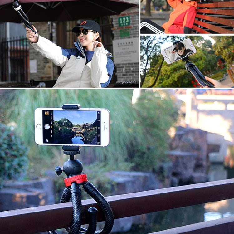 MZ305 Mini Octopus Soporte para trípode flexible con cabezal esférico para cámaras SLR, GoPro HERO10 Black / HERO9 Black / HERO8 Black /7/6/5/5 Session /4 Session /4/3+ /3/2/1, DJI Osmo Action,Xiaoyi y otras cámaras de acción, teléfono móvil, tamaño: 3...
