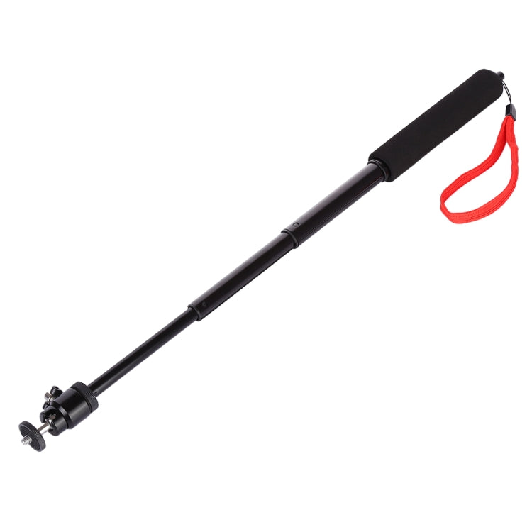 Palo selfie universal de 360 grados con cuerda roja para Gopro, teléfono móvil, cámaras compactas con orificio roscado de 1/4, longitud: 210 mm-525 mm, Length: 21-52cm