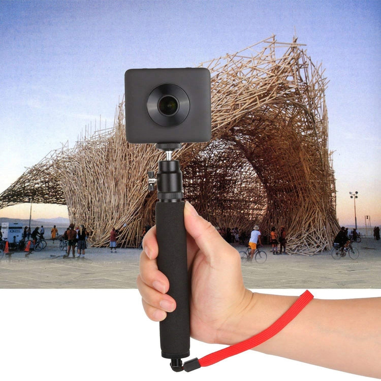 Palo selfie universal de 360 grados con cuerda roja para Gopro, teléfono móvil, cámaras compactas con orificio roscado de 1/4, longitud: 210 mm-525 mm, Length: 21-52cm