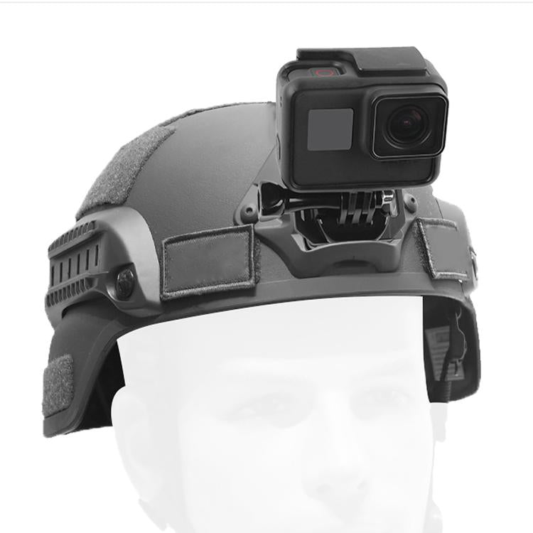 Soporte para selfies con casco de aleación de aluminio GP193 para GoPro HERO 1/2/3/3+/4/5 Session/6/7 , Xiaoyi y cámara deportiva 4K de 2.ª generación, GP193