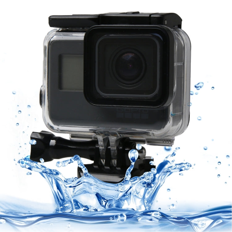 Para GoPro HERO6 /5 Negro 60 m Carcasa impermeable subacuática Estuche de buceo con pantalla táctil Puerta trasera y filtro / hebilla Montaje básico y tornillo, sin necesidad de desmontar la lente, 60m Waterproof