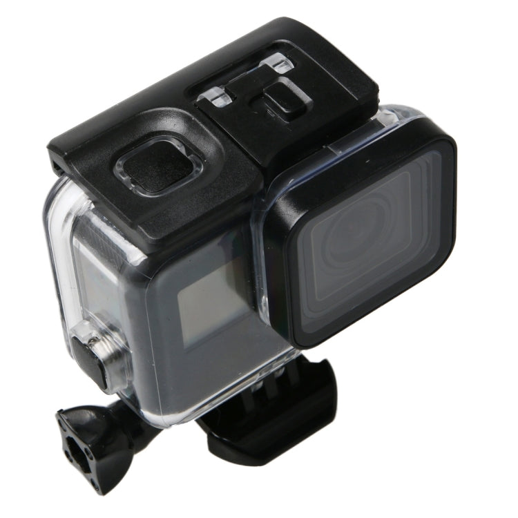 Para GoPro HERO6 /5 Negro 60 m Carcasa impermeable subacuática Estuche de buceo con pantalla táctil Puerta trasera y filtro / hebilla Montaje básico y tornillo, sin necesidad de desmontar la lente, 60m Waterproof