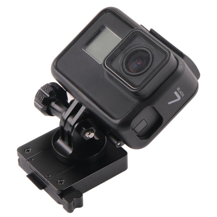 GP244-B Soporte de aluminio para GoPro Hero11 Black / HERO10 Black /9 Black /8 Black /7/6/5/5 Session /4 Session /4/3+ /3/2/1, DJI Osmo Action y otras cámaras de acción yBase de montaje NVG, GP244-B