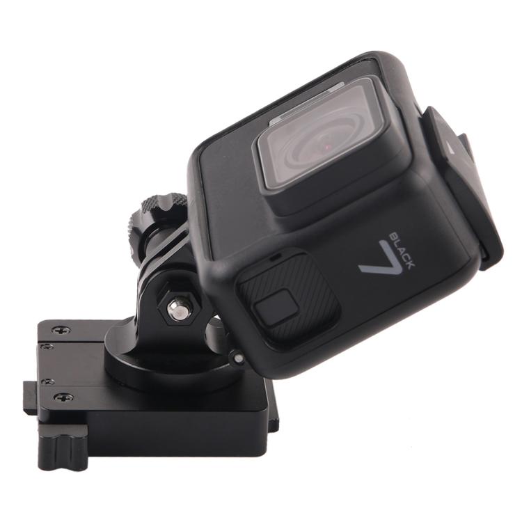 GP244-B Soporte de aluminio para GoPro Hero11 Black / HERO10 Black /9 Black /8 Black /7/6/5/5 Session /4 Session /4/3+ /3/2/1, DJI Osmo Action y otras cámaras de acción yBase de montaje NVG, GP244-B