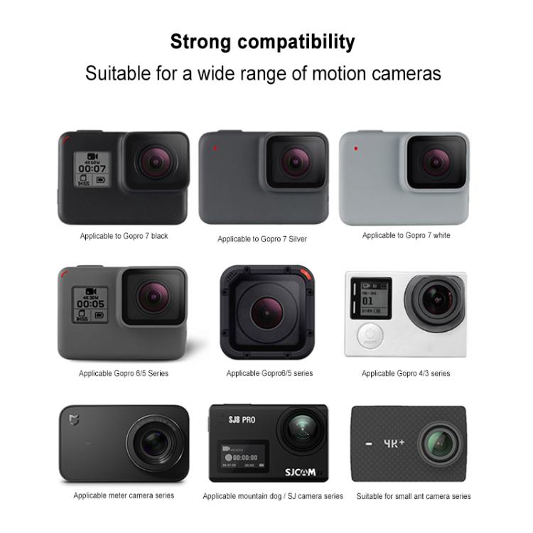 Soporte de trípode GP456 para GoPro Hero11 Black / HERO10 Black /9 Black /8 Black /7/6/5/5 Session /4 Session /4/3+ /3/2/1, DJI Osmo Action y otras cámaras de acción y 4-Teléfonos de 6,8 pulgadas, GP456