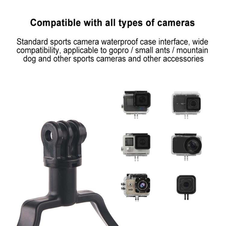 Soporte de disparo fijo para cuello de cámara GP458 para GoPro Hero11 Black / HERO10 Black /9 Black /8 Black /7/6/5/5 Session /4 Session /4/3+ /3/2/1, DJI Osmo Action y otras cámaras de acción