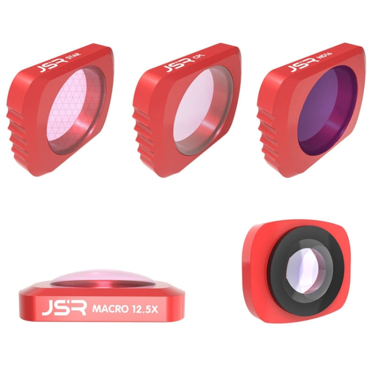 JSR 5 en 1 CR lente súper gran angular 12.5X lente macro + lente CPL + estrella + juego de filtros de lente ND16 para DJI OSMO Pocket, Macro Lens+CPL+ Star+ND16+CR