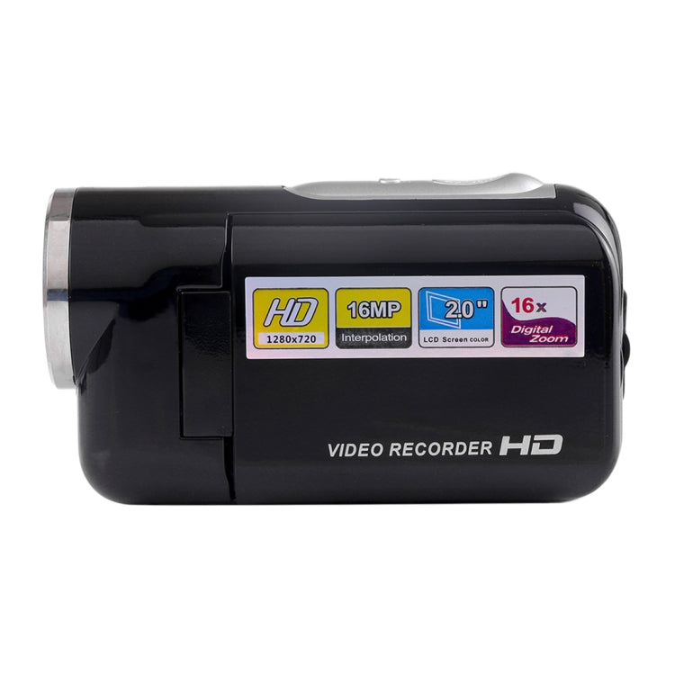 1280x720P HD 16X Zoom digital Cámara grabadora de video digital de 16.0 MP con pantalla LCD de 2.0 pulgadas