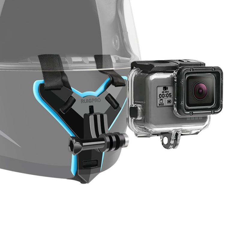 Soporte para cinturón de casco + funda protectora impermeable para GoPro HERO7 Black /6/5, Helmet Belt Mount +Waterproof Case