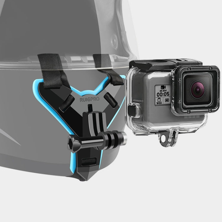 Soporte para cinturón de casco + funda protectora impermeable para GoPro HERO7 Black /6/5, Helmet Belt Mount +Waterproof Case
