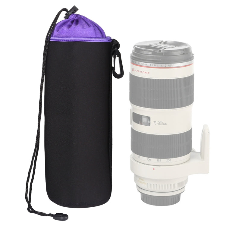 Bolsa para lentes de cámara SLR Bolsa para lentes micro individuales Bolsa para bilis interior para lentes Estuche protector impermeable más terciopelo grueso, diámetro: 10 cm, altura: 25 cm, Diameter: 10cm, Height: 25cm