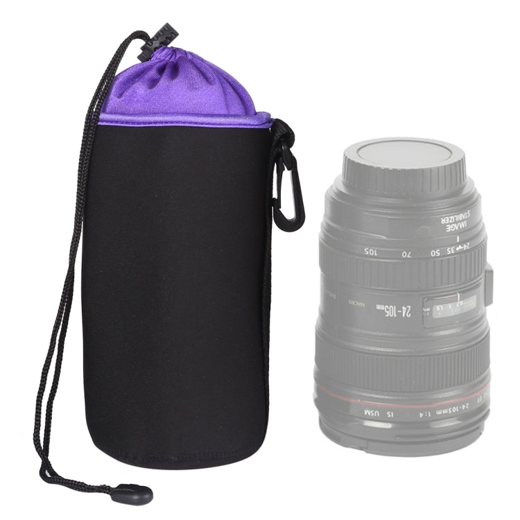 Bolsa para lentes de cámara SLR Bolsa para lentes micro individuales Bolsa para bilis interior para lentes Estuche protector impermeable más terciopelo grueso, diámetro: 10 cm, altura: 18 cm, Diameter: 10cm, Height: 18cm