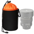 Bolsa para lentes de cámara SLR Bolsa para lentes micro individuales Bolsa para bilis interior para lentes Estuche protector impermeable más terciopelo grueso, diámetro: 10 cm, altura: 14 cm, Diameter: 10cm, Height: 14cm