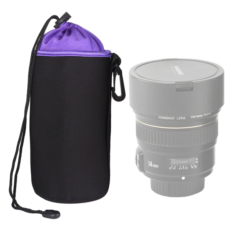 Bolsa para lentes de cámara SLR Bolsa para lentes micro individuales Bolsa para bilis interior para lentes Estuche protector impermeable más terciopelo grueso, diámetro: 10 cm, altura: 14 cm, Diameter: 10cm, Height: 14cm