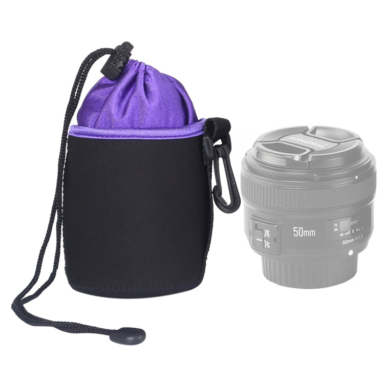 Bolsa para lentes de cámara SLR Bolsa para lentes micro individuales Bolsa para bilis interna para lentes Funda protectora impermeable más terciopelo grueso, diámetro: 8,5 cm, altura: 10 cm, Diameter: 8.5cm, Height: 10cm