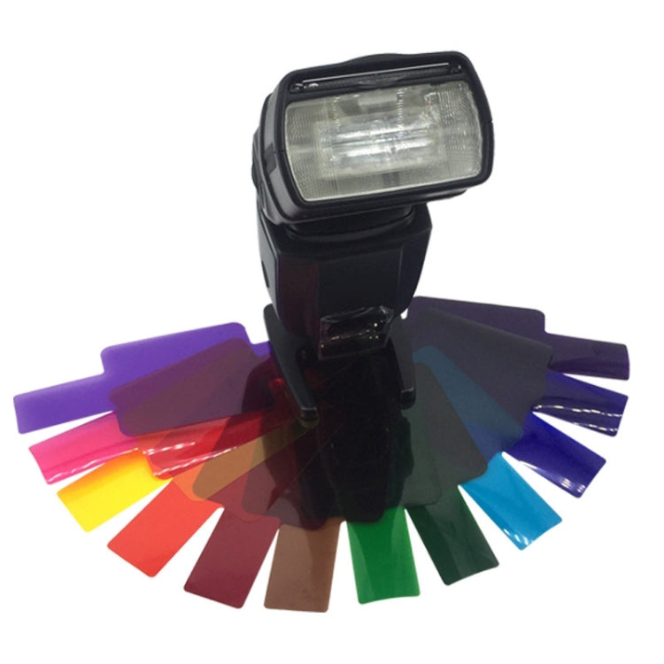 12 PCS SiGi SG120 Juego de filtros de 12 colores Accesorios de flash superior para cámara Filtro de temperatura, 12-color