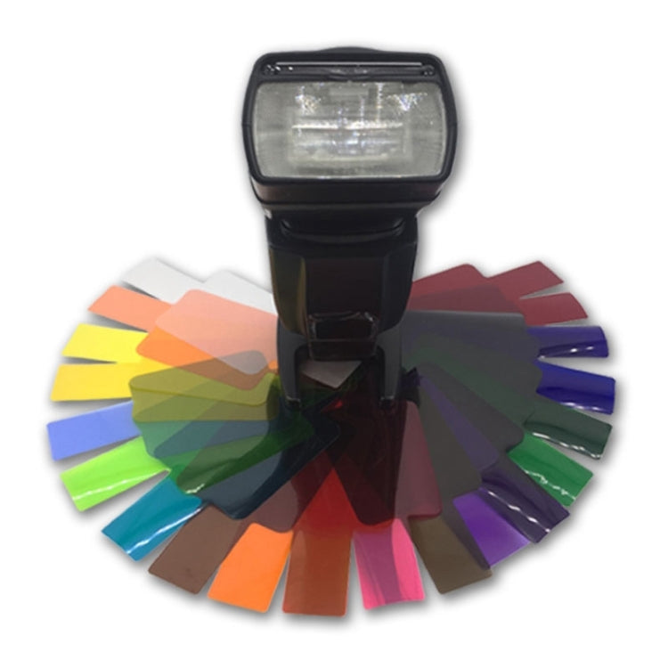 20 PCS / Set SiGi SG200 Juego de filtros de 20 colores Accesorios para flash superior de cámara Filtro de temperatura, 20-color