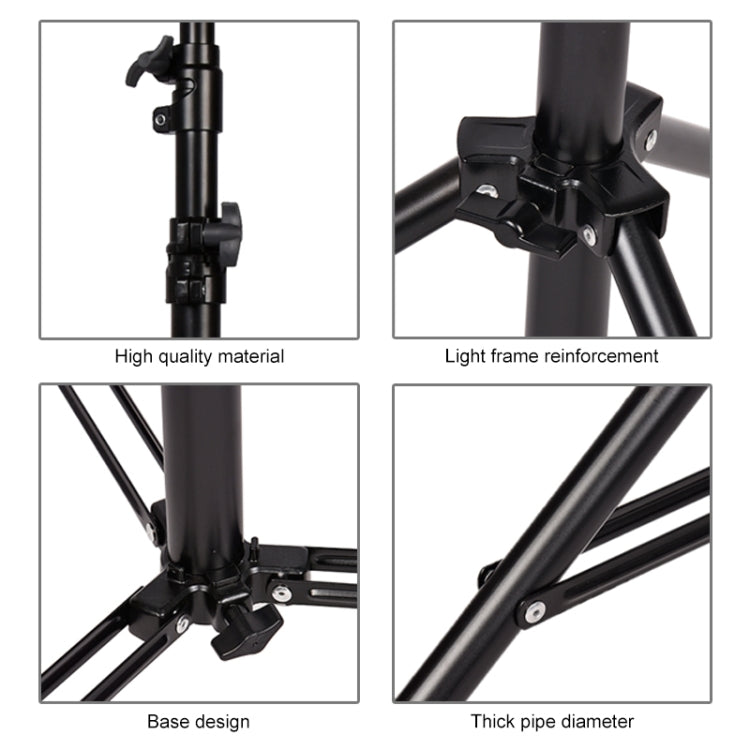 Soporte de iluminación de Metal para fotografía profesional, soporte de resorte para luz de Flash de estudio, 3m de altura