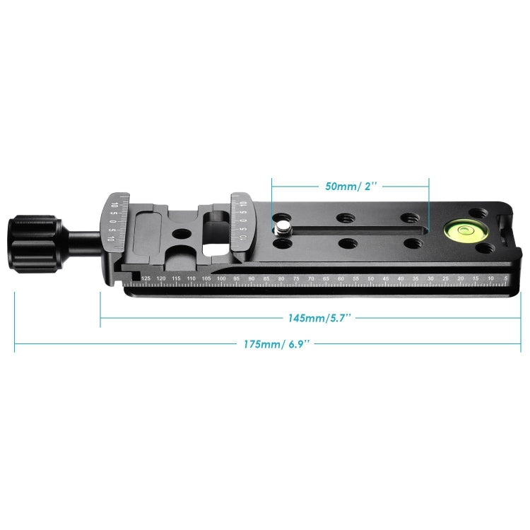 FVR-150 Riel de abrazadera deslizante nodal vertical multiusos de 150 mm para lentes ojos de pez y lentes gran angular, compatible con abrazadera Arca Swiss RRS, FVR-150