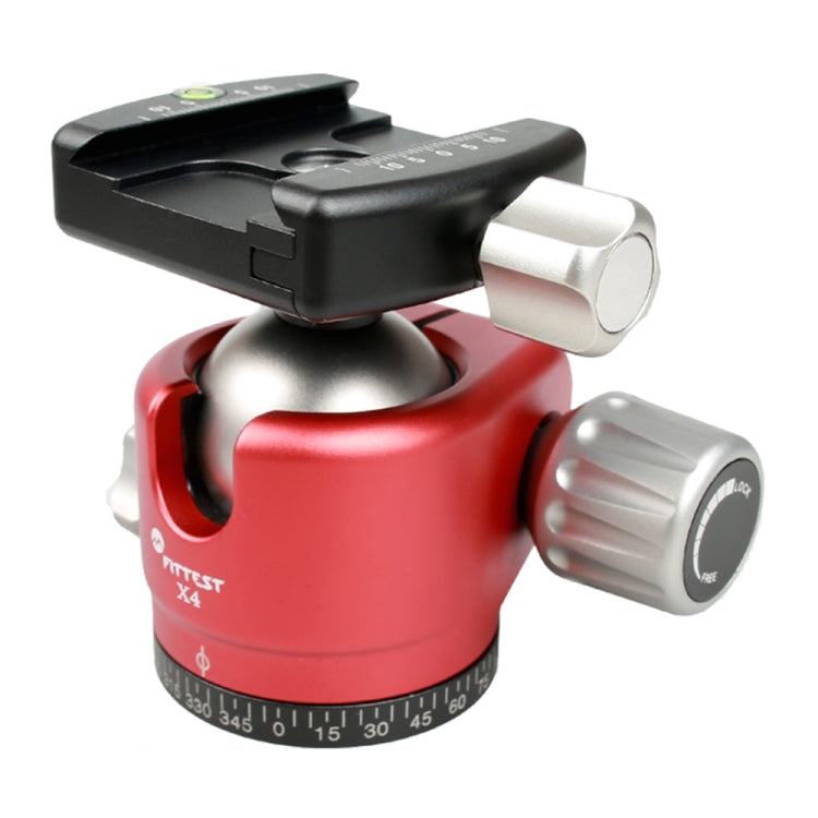 FITTEST X4 Rótula de bola panorámica con centro de gravedad bajo y alta fuerza de bloqueo con placa de liberación rápida para cámaras DSLR y digitales, carga máxima de 10 kg, YT040 X4
